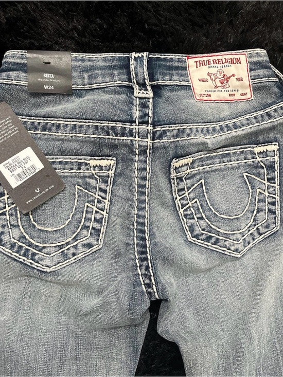 True Religion Denim - True Religion Women’s Becky Bootcut Jeans in Light Blue Wash